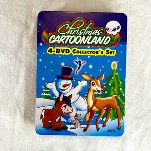 🌞 Christmas Cartoonland 4 DVD collectors in 2 sided opening tin 4 classics